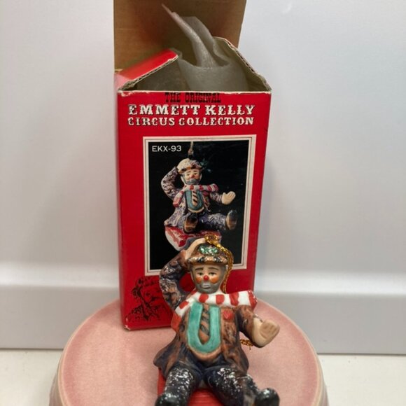 Emmett Kelly Circus Collection Figure DOWNHILL 2" EKX-93 Clown 1993 Ornament - Picture 1 of 10
